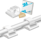 Cable Tidy Co. Heavy-Duty Wire Clips – Adhesive Mounting for Deck and Garden Lighting