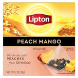 Lipton Peach Mango Black Tea – Plant Based Pyramid Bags for a Soothing Mindful Brew at Home