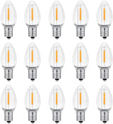 NETEHA C7 Decorative LED Bulbs for Meditation Room and Nursery Night Light, Dimmable Warm Glow E12 Bulbs for Calm Home Ambiance