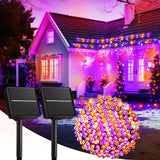 Brightown Solar String Lights – Effortless Warm White Deck Decor, No Outlet Needed 39ft