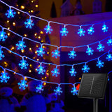 Brightown Snowflake Fairy Lights 8 Mode – No Heat, No Smoke, No Fire Risk LED String Lights for Family Homes