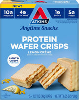 Atkins Protein Wafer Crisps – Holiday Stocking Stuffer for Health-Conscious Loved Ones, Four Flavor Variety