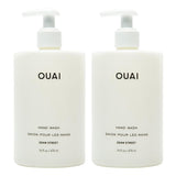 OUAI Hand Wash, Dean Street - Premium Exfoliating Hand Soap for Elevated Bathroom Counter, Spa-Grade Skin Replenishment
