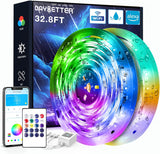 DAYBETTER 66ft Color Changing LED Lights – Unique Holiday Gift for Couples Setting Up a New Apartment