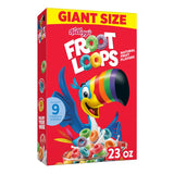 Kellogg's Froot Loops Cereal – Ready-to-Eat Fruity Cereal for Late-Night Work Sessions, 23 oz