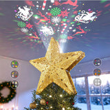 DG-Direct Shimmering LED Star Topper with Snowflake Light Show – Heirloom-Quality Holiday Centerpiece in Designer-Inspired Finishes
