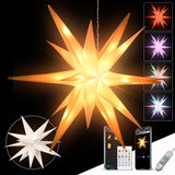 Lumichain DIY Color-Changing Snowflake Topper – Designer Holiday Statement Piece for Entryway Console Styling
