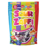 Zollipops Zaffi Taffy Sour 5 oz Resealable Bag – Travel-Friendly Sugar-Free Taffy for Road Trips, Picnics, and Beach Days
