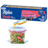 Ziploc Gallon Stay Open Design Bags – Streamlined Freezer Storage for Batch Cooking