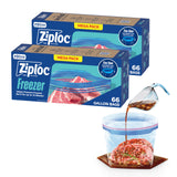 Ziploc Freezer Bags Gallon Size – Long-Term Deep Freezer Storage for Outdoor Harvest Preservation