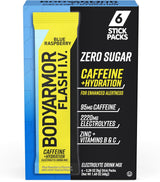 BODYARMOR Flash IV Electrolyte Packets – Portable Electrolyte Boost for Outdoor Exploration, Single-Serve Travel Sticks