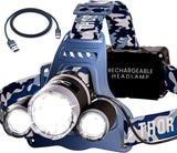 TDC Head Lamp Led Rechargeable - Roadside Safety Headlamp for Breakdowns and Nighttime Visibility