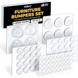 CLEARGRIP Clear Cabinet Bumpers 104 pcs – Toddler-Friendly Furniture Pads for Nursery Drawers and Cabinet Closers