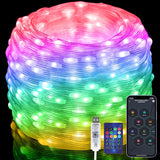 LuminGlow Music Sync Fairy Lights 66ft No Flame No Wax – Family Safe Lights for Kids Room and Reading Nook
