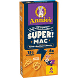 Annie's Super Shapes Mac and Cheese – Fast Worksite Lunch for Professionals on Tight Schedules, No Cleanup, Single 6 oz Serving