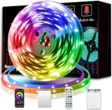 KIKO LED Strip Lights for Teen Gaming Setup – Sound-Reactive RGB Lights with App and Remote
