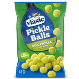Vlasic Pickle Balls Dill Pickle Flavored Corn Puffs 6.5 oz – Guilt-Free Crunchy Alternative to Greasy Chips for Self-Care Nights