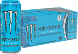 Monster Energy Ultra Blue Hawaiian – Sugar Free Energy Drink for Backyard BBQs and Dawn Workouts, Bulk Pack of 15