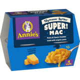 Annie's Super! Mac Microwave Cups – Quick Lunchbox Side for Busy Parents and Kids, Organic Pasta