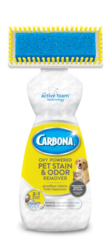 Carbona 2-in-1 Oxy-Powered Pet Stain & Odor Remover for Studio Apartment Carpet, One-Bottle Spot Treatment Solution
