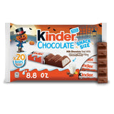 Kinder Chocolate Snack Bars – Pre-Portioned Individually Wrapped Milk Chocolate for Kid Lunches, Snack Drawers, and Classroom Treats, 20 Count, 8.8 oz