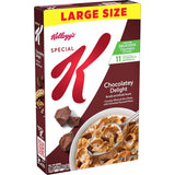 Kellogg's Special K Chocolatey Delight Cereal – Focus-Boosting Pantry Snack, Last-Minute Quick Breakfast, 15.5oz