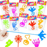 Halloween Non Candy Alternatives for Trick or Treat – 42 PCS Non-Toxic Sticky Toy Set Safe for Kids with Allergies and Dietary Restrictions