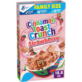 Cinnamon Toast Crunch Strawberry Cereal for Travel Snacking and Backpack Day Hikes