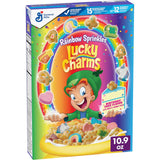 Lucky Charms Marshmallow Cereal with Confetti Sprinkles, Birthday Cake Flavor – Lunch Box Add-In and Weekend Kids Breakfast, 10.9 oz
