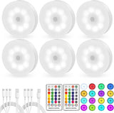 Aroolo Rechargeable Night Light 6 Pack – Christmas and Valentine Gift for Her with 16 Colors