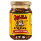 Cholula Chiles & Pepitas Chili Crisp – Sunflower Oil Based Topping for Mindful Weeknight Cooking, 8 oz