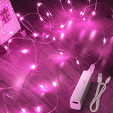 Lakumu Mini LED String Lights Smoke Free – Safe Ambient Lighting Alternative to Candles for Bedroom and Bathroom
