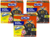 Hefty Ultra Strong 30 Gallon Trash Bags – Coordinating Kitchen Trash Bags for Cohesive Home Aesthetic, Arm & Hammer Odor Control, 50 Bags