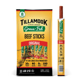 Tillamook Country Smoker Zero Sugar Beef Sticks – Paleo Friendly Snack to Support Your Clean Eating Reset, Individually Wrapped