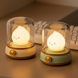 Flameless Candle Night Light – Christmas and Valentine's Day Gift for Girls, Teens and Women, Decorative Dimmable Bedside Lamp