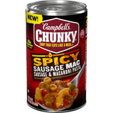 Campbell's Chunky Spicy Sausage Mac Soup, 18.8 oz Can – Streamlined Lunch Solution for Less-Is-More Minimalist Lifestyles
