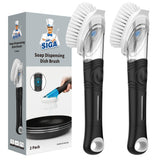 MR.SIGA Gentle Non-Scratch Dish Brush for Mindful Cookware Care in Home Kitchens