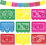 OHOME Halloween Yard Decorations - Lightweight 12pc Outdoor Banner for Fence Driveway Porch and Trunk or Treat Event Setup
