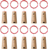 Aluan Uncomplicated Wine Bottle String Lights 10 Pack – Less-Is-More Decor for Intentional, Clutter-Free Living Spaces
