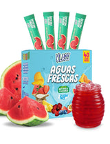 Klass Aguas Frescas Low-Calorie Drink Mix | Lightweight Hydration for Travel and Commutes | Authentic Mexican Aguas Frescas Sampler (40 Sticks)