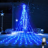 BlcTec 317 LED Star String Lights – Child-Friendly Holiday Display for Kids' Room Windows and Front Yard Walkways