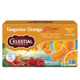 Celestial Seasonings Tangerine Orange Zinger Herbal Tea – Caffeine-Free Bedtime Wind-Down Ritual, 20 Tea Bags