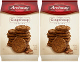 Archway Gingersnap Cookies, 12 oz Housewarming Gift Basket Addition for Classic Americana Snackers