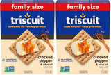 Triscuit Cracked Pepper & Olive Oil Crackers – 2-Pack for Stocking the Pantry and Party Buffets