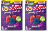 Funables Mixed Berry Fruity Snacks, Stocking Stuffer and Holiday Care Package for Kids, 22-Count Box