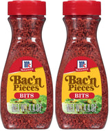 McCormick Bac'n Pieces Bacon Flavored Bits for Guilt-Free Vegetarian Weeknight Dinners, 4.4 oz
