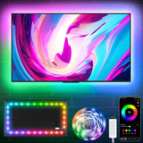 KSIPZE Music Sync LED Strip – Family Friendly TV Backlight for Kids Bedroom, App and Remote
