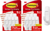 Command Adhesive Utility Hooks – No Nails, No Tools Hanging for Safer Apartment Living