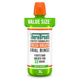 TheraBreath Alcohol-Free Mouthwash to Elevate Your Bathroom Wellness Routine, Mild Mint 1 Liter