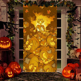 Joydia Fall Front Door Banner – Child Safe Pumpkin Halloween Hanging for Trick or Treat Backyard & Classroom Event